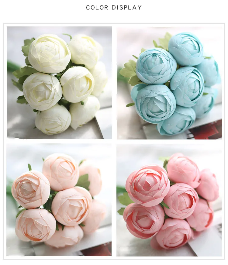 wedding bouquet bridal artificial flowers  (3)