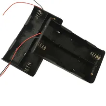 6В держатель батареи 4XD батарейный блок 4XLR20 корпус батареи 4X1,5 В 4D чехол батареи с 6 ''проводами, 50 шт./лот