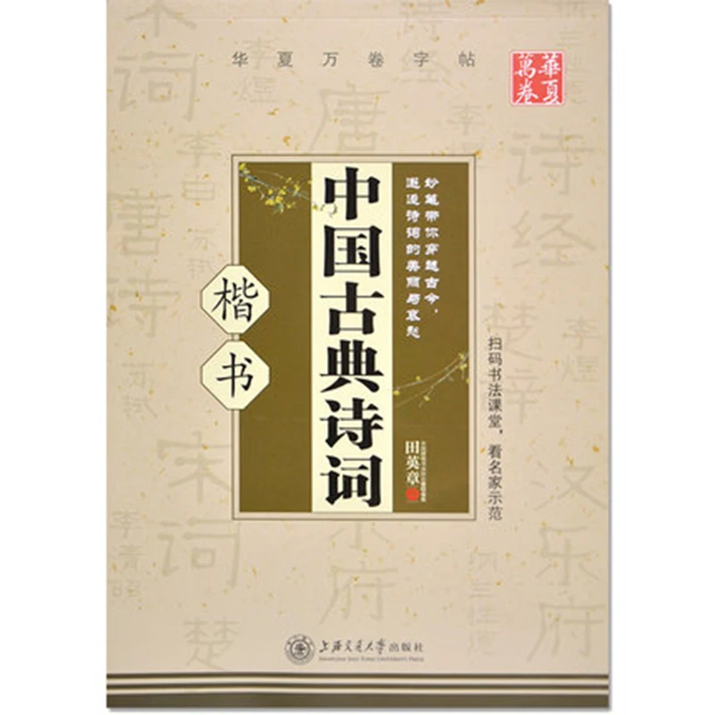 

Chinese Calligraphy Copybook Pen Pencil Practice Book Pin Yin Pinyin Chinese Characters Learning Book classical poetry books