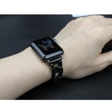 Ремешок из нержавеющей стали для Apple watch 42 мм 38 мм iWatch 4 ремешка 44 мм 40 мм металлический ремешок для Apple watch 4 3 2 1 42/44