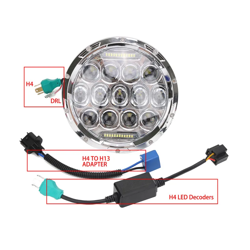 Headlight for Harley Yamaha Hummer Jeep (5)