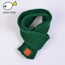 Детский шарф детский зимний шарф детский зима для мальчиков шарф вязаный теплый красный шарфы для девочек