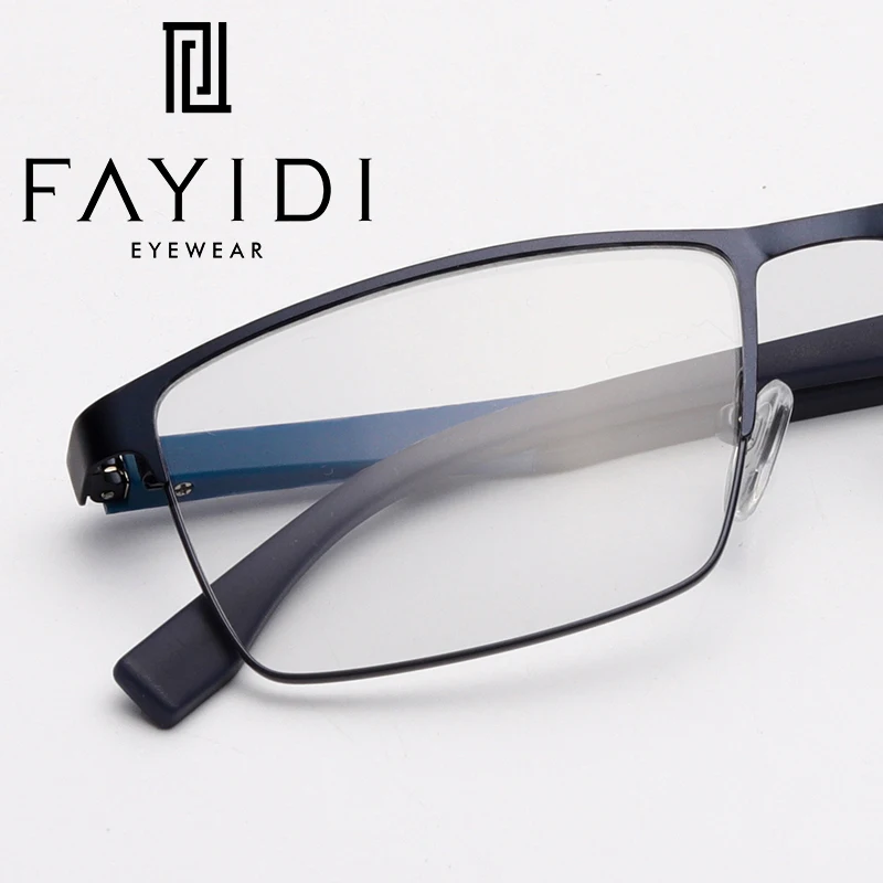 

Metal Male Eye Glasses Frame Prescription Clear Optical Myopia Computer Spectacle Frames For Men #HQ07-28