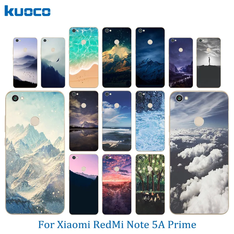 Для Xiaomi Redmi Примечание 5A Prime чехол для телефона с отпечатком пальца силиконовый
