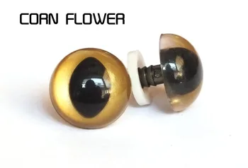

50pcs/lot Gold color 18mm plastic safety cat eyes/toy eyes