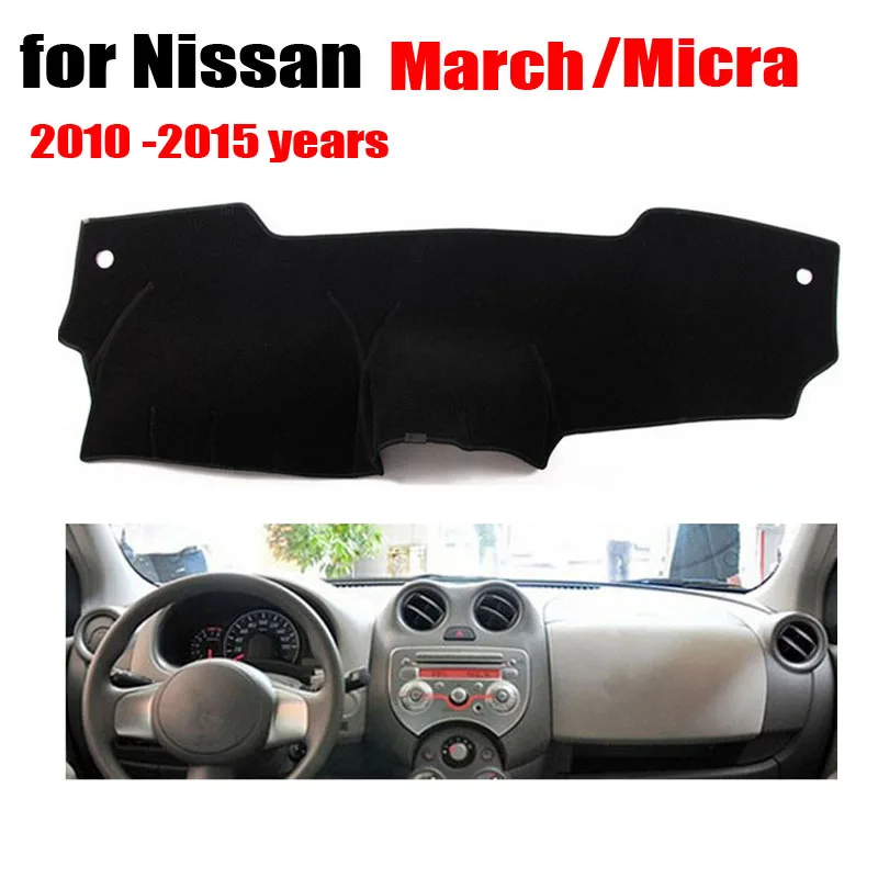 Car dashboard pad For Nissan March Micra 2010 to 2015 years left hand drives dashmat covers Instrument platformaccessories | Автомобили и