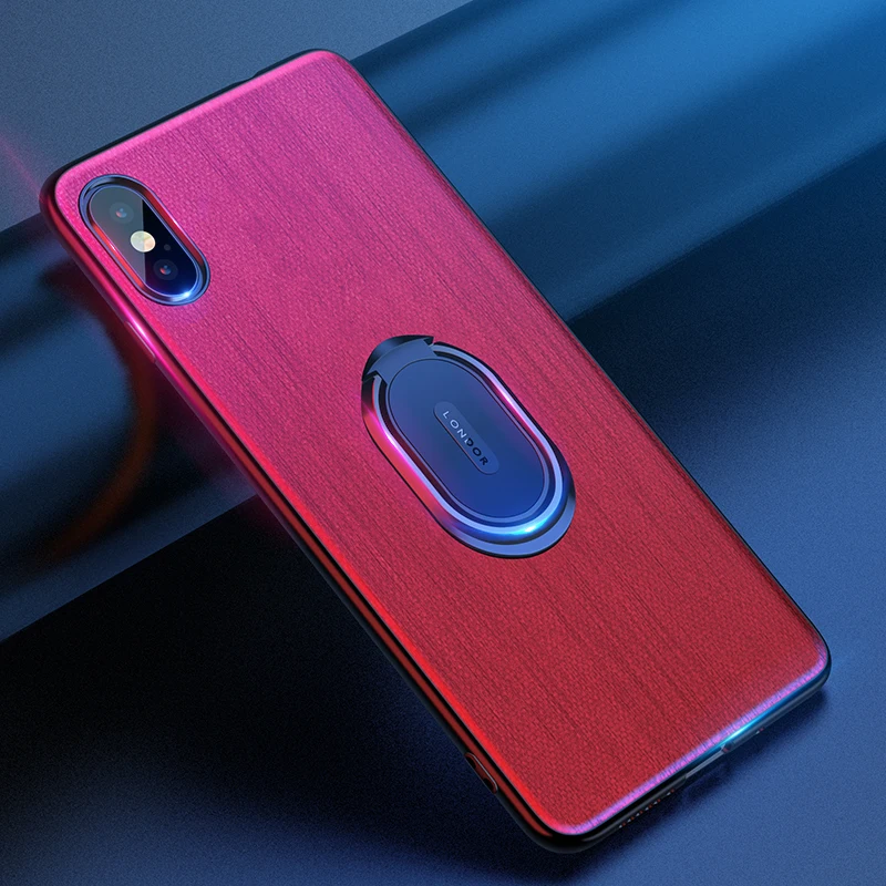 

Luxury Shockproof Phone Case For Iphone X XR XS Max Ring Holder Stand Protective Cover For iphone X 8 7 6 6S Plus Soft TPU Cases
