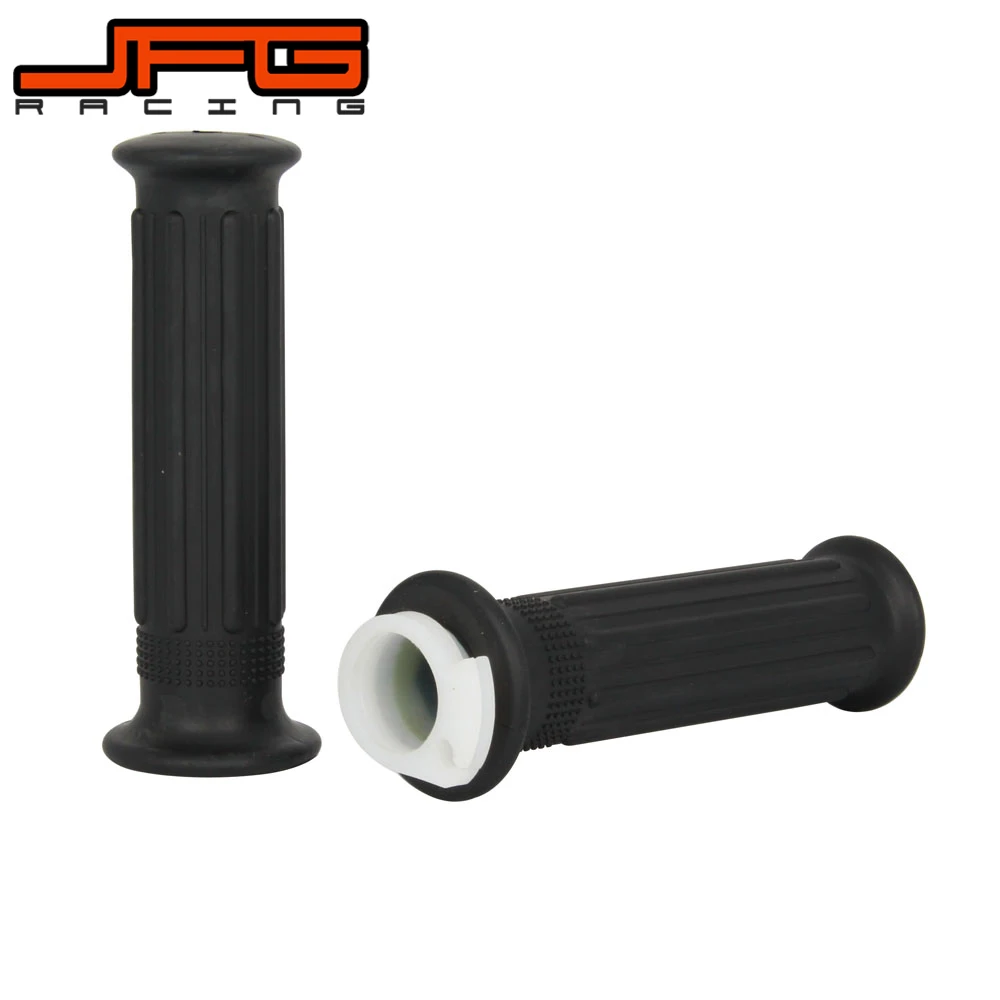 Motorcycle Rubber Black Handlebar Handle Bar Throttle Grips For YAMAHA