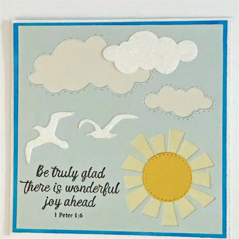 

GJCrafts Sun Cloud Metal Cutting Dies for Scrapbooking Album Craft Dies Embossing Stencil Die Cut New Dies for 2019