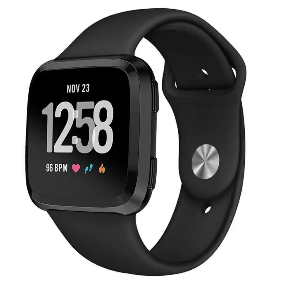 KINGBEIKE Fashion Sport Silicone Band For Fitbit Versa Watchbands 10 Colors Replacement Wristwatch Bracelet Strap Uniform size