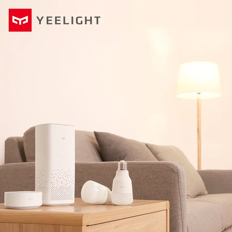 Обновленная версия Xiaomi Yeelight умная Светодиодная лампа E27 10 Вт 800lm WIFI лампа для настольной лампы спальни через приложение дистанционное управление белый/RGB