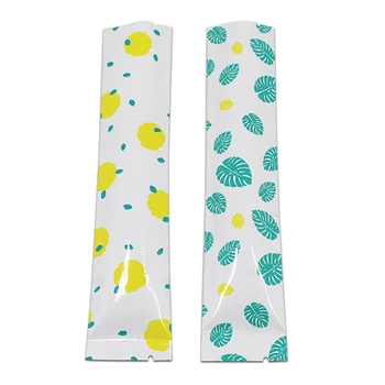 

200pcs/Lot Open Top Heat Sealable Long Shape Package Bag Snacks Food Storage Aluminum Foil Printed Packaging Flat Bag Wholesale