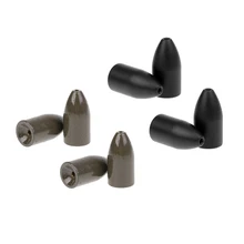 8 штук рыболовные вольфрамовые грузики грузила пулевидные басы листающие грузила червя 19 мм 8 г