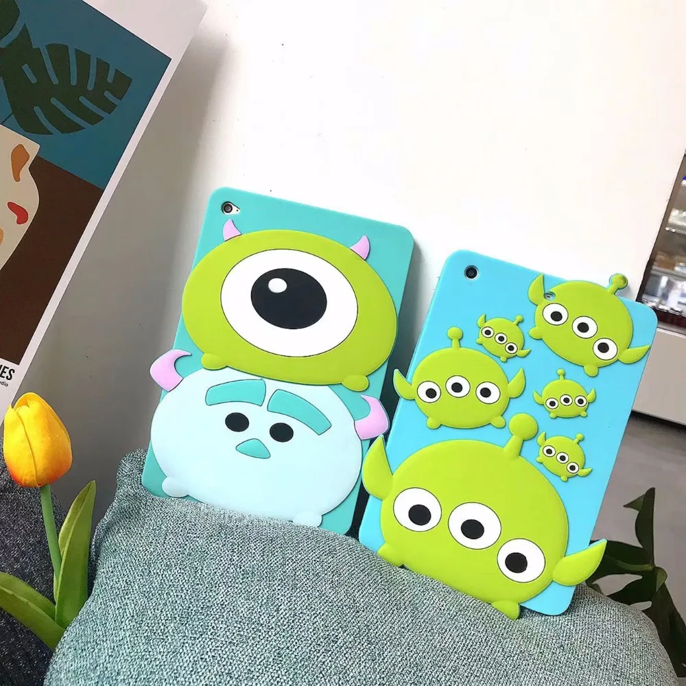 

Fashion Cute case For iPad 2 3 4 Air 1 2 Mini 1 2 3 4 Soft Silicon back Funda for iPad 2017 2018 Pro 9.7 10.5 Tablet Cover + Pen