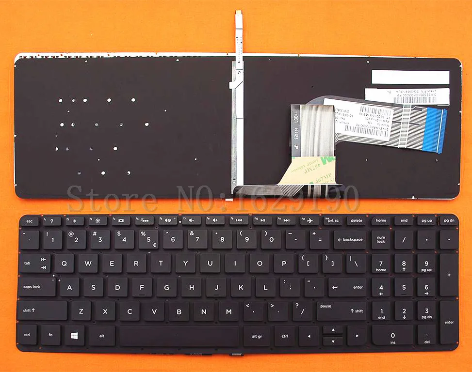 US Keyboard For HP Pavilion 15-P 17-F BLACK Backlit Without FRAME Foil Win8 New Laptop Keyboards With | Компьютеры и офис