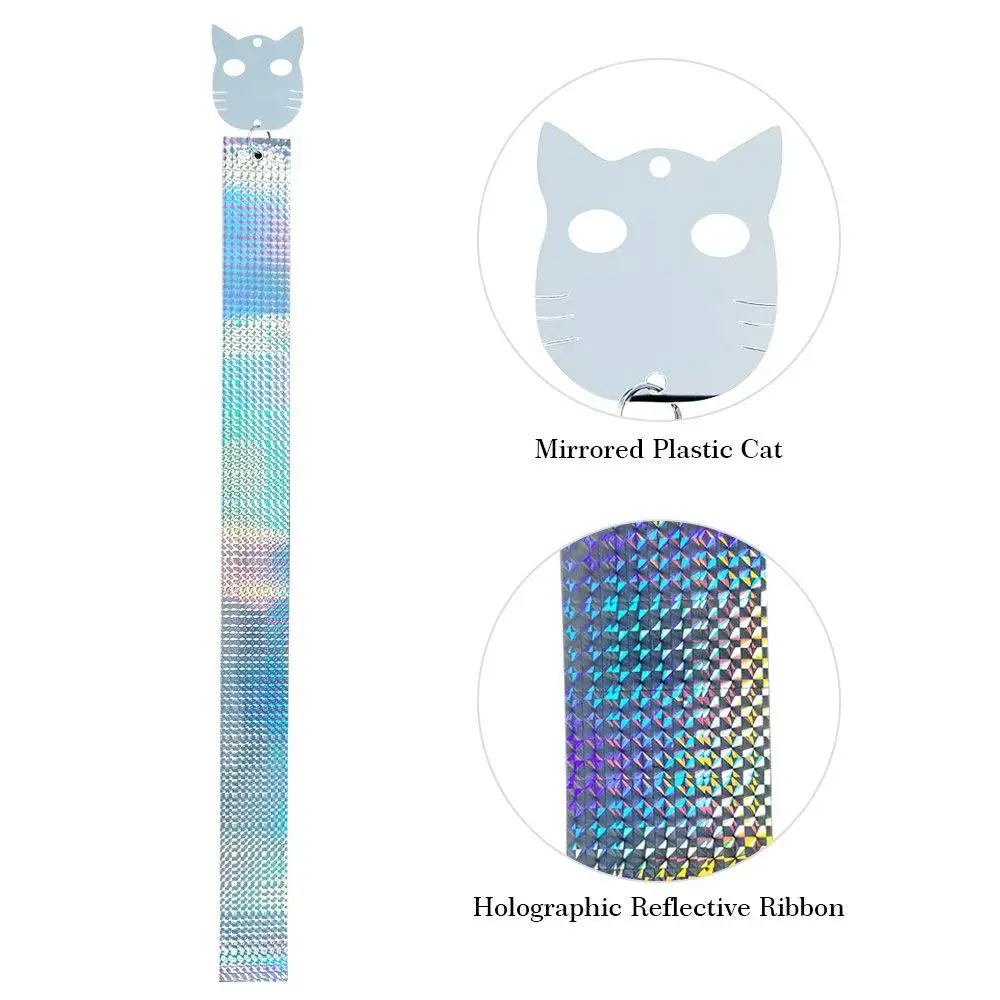 Bird Deterrent Reflective Scare Tape Discs, Pest Control Dual-Sided Repellent Tape w/ Holographic Reflective Deterrent Discs Bird Deterrent Reflective Scare Tape Discs, Pest Control Dual-Sided Repellent Tape w/ Holographic Reflective Deterrent Discs