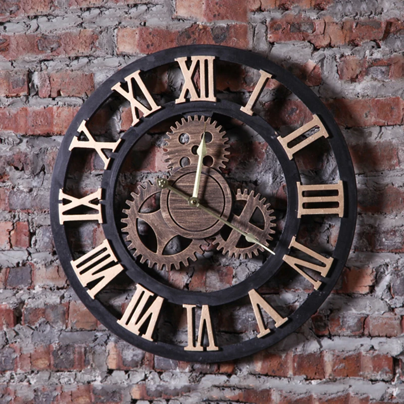 Us 60 29 33 Off Hot Living Room Creative Wall Clock Hanging Watch Gear Retro Home Furnishing Decorations Bar Office Pendant Decor Crafts In Us 60 29 33 Off Hot Living Room Creative Wall Clock Hanging Watch Gear Retro Home Furnishing Decorations Bar Office Pendant Decor Crafts In