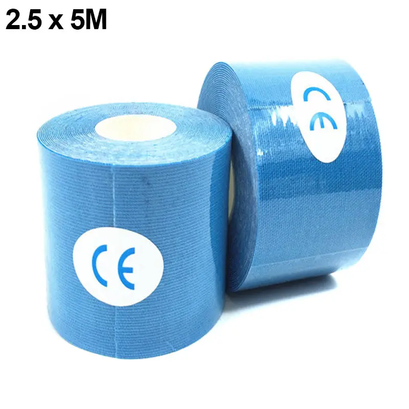 5M Breathable Waterproof Elastoplast Tape Roll Muscle Bandage Self-adhesive Support Sports Safety Equipment plastry opatrunkowe бинт самоклеющийся антихрап cinta deportiva - Цвет: Синий