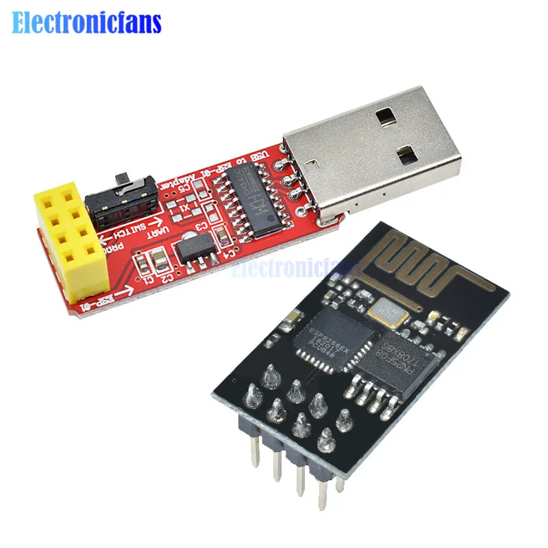 CH340 USB к ESP8266 серийный ESP-01 ESP-01S ESP01 ESP01S беспроводной Wifi разработчик плата модуль для Arduino программист адаптер