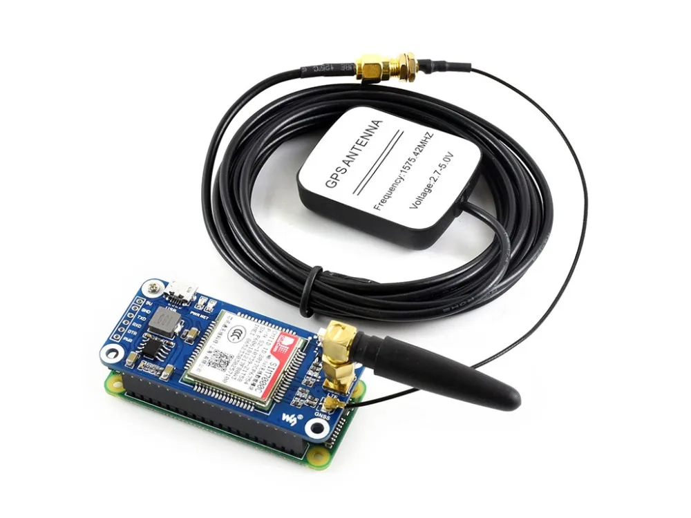 Waveshare NB-IoT/eMTC/EDGE/GPRS/GNSS шляпа для Raspberry Pi на основе SIM7000C поддерживает TCP, UDP PPP HTTP FTP MQTT SMS почты и т. д