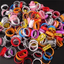 REE ELEC 22 мм* 7 мм Силиконовая Резиновая лента кольцо противоскользящее украшение Vape ремешок для механического мод RBA RDA танк Vape ручка