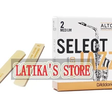Рико Джаз выбор Alto EB sax Reeds Американский резки силы 2 S#, 2 м#, 2 H#, 3 S#, 3 м#, 3 H# коробка 10 таблицы