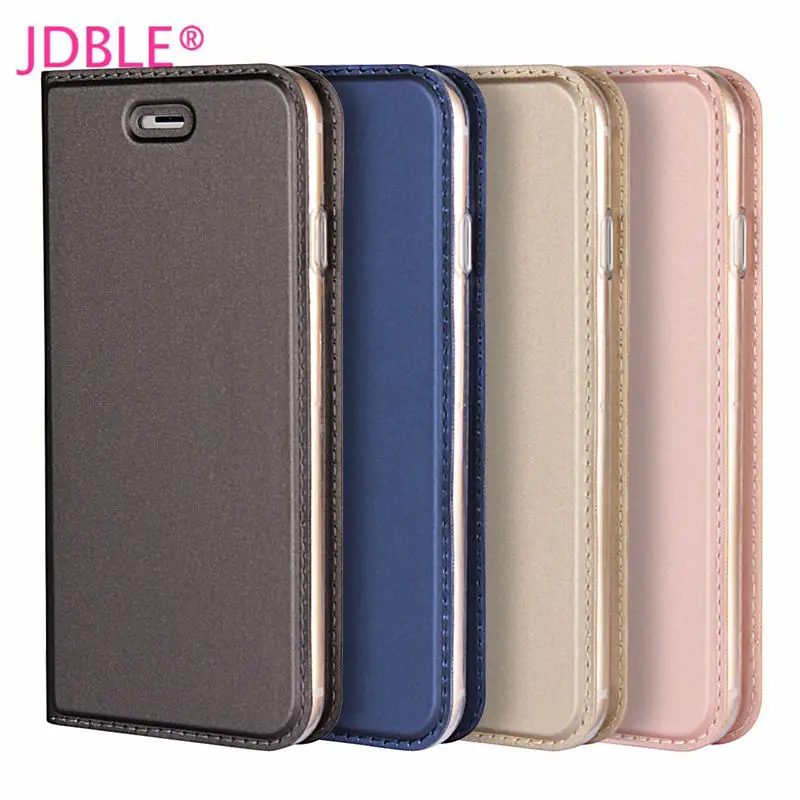 

JDBLE NEW PU Leather Flip Cover With magnetic voltage For Iphone5 5S SE Cases For iphoneX 6 6S Plus 7 7Plus 8 Plus Wallet Capa