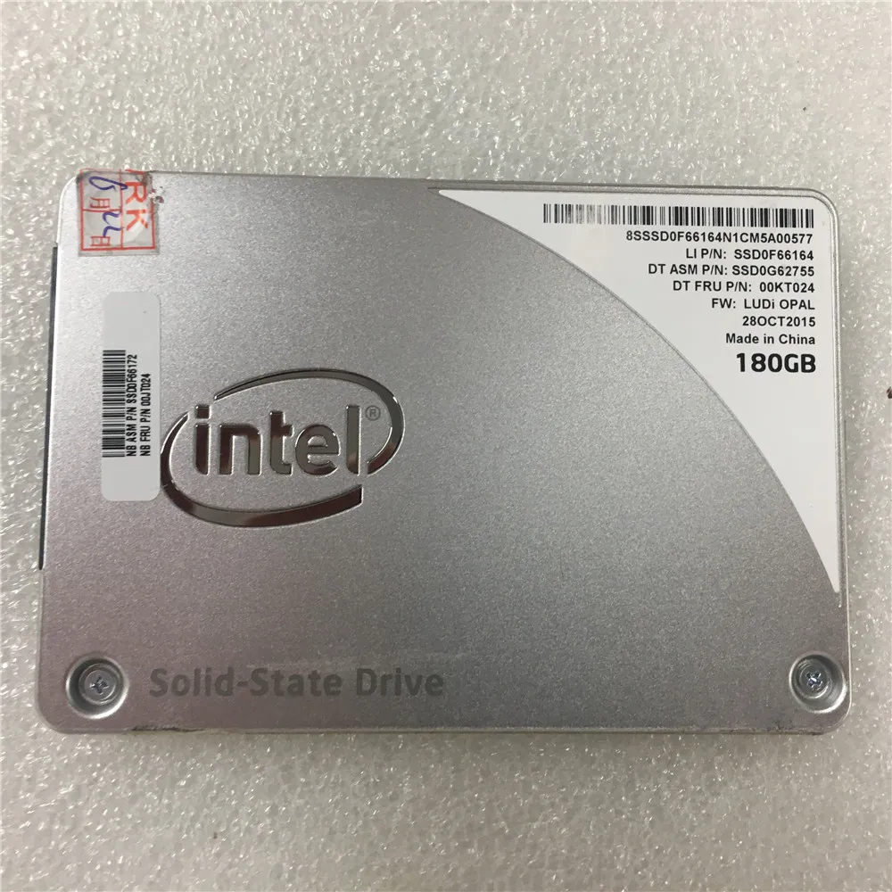 

Laptop SSD 180GB SATA 6G Intel OPAL2.0 for Lenovo 00KT024 SSD0G62755