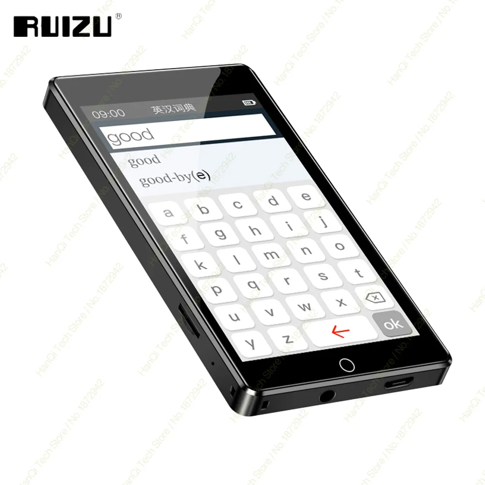 Ruidu H1 полный сенсорный экран MP3-плеер Bluetooth 8 Гб музыкальный плеер со встроенным динамиком поддержка fm-радио Запись видео электронная книга