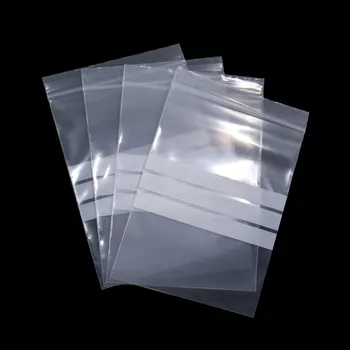 

400Pcs/lot 7x10cm (2.75"x3.93") Retails Zip Lock Package Bag with Writable Line Plastic Reclosable Food Tea Nuts Packaging Bag