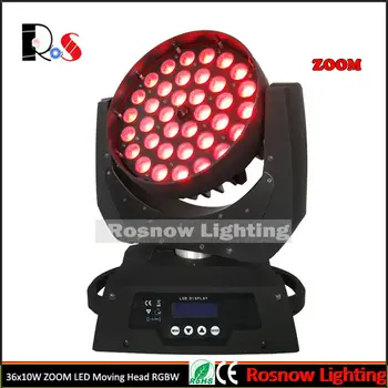 

4pcs/Cartons 36x10W WASH LED MOVING HEAD / LED MOVER STAGE LIGHT free shipping