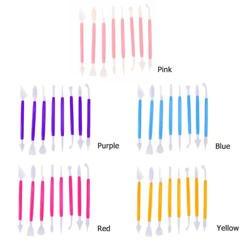 8 шт./лот 16 узоров помадка для украшения торта цветок Сахар Ремесло Инструменты для моделирования Глина помадка инструмент для украшения торта