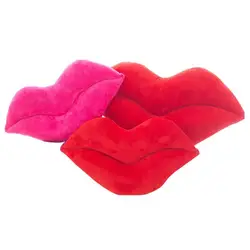 Красные губы плюшевые подушки Творческий пикантные Мягкие плюшевые игрушки мультфильм подушки для домашнего декора для девочек День