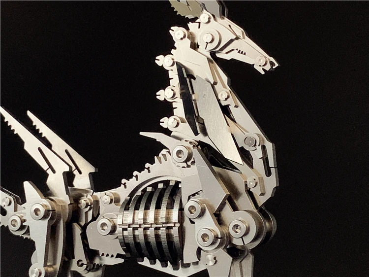 3D металлическая модель Китайский Зодиак динозавры олень Давида DIY сборочные модели игрушки Коллекция рабочего стола для взрослых детей