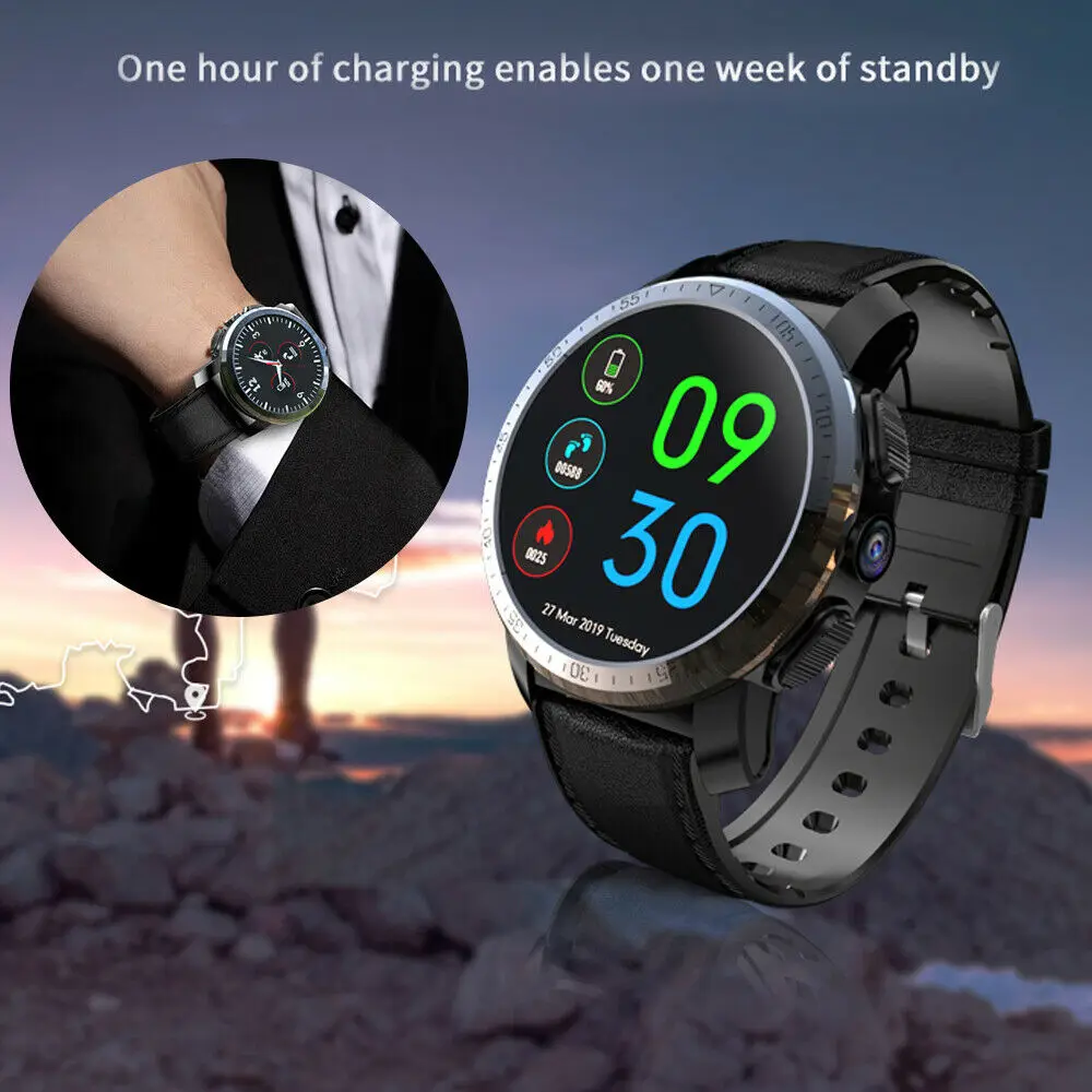2019 Pro 4G Smart Watch Phone 3 GB 32 GB 8.0MP Kamera IP67 Dual-System