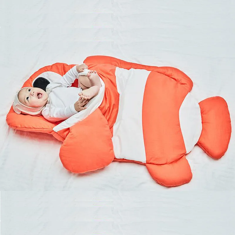 

Newborn Baby Stroller Shark Fish Sleeping Bags Infant Winter Wrap Sleep Sacks Used Baby Sleep Bag Blanket Swaddling 0-10 Months