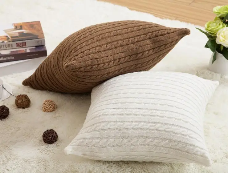 White brown ikea cushion pillows decorate cover sofa ...