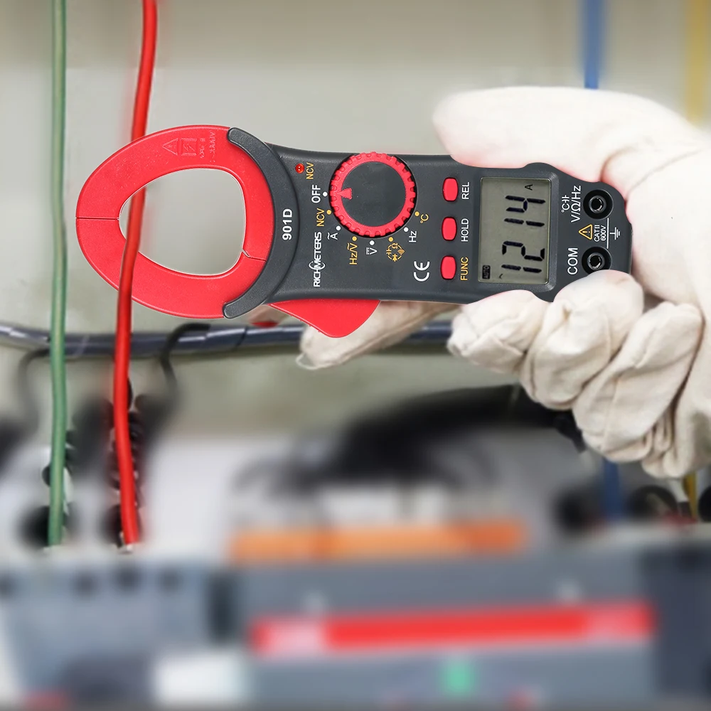 

RICHMETERS RM901D Digital Clamp Meter Multimeter Auto-Ranging Meters Frequency Resistance Capacitance Diod Measuring Multimeter