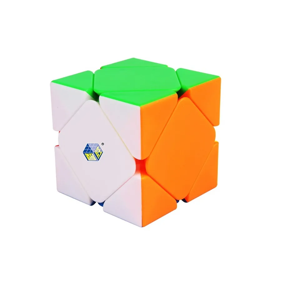 Черный Kylin Skew 3x3x3 быстрый скоростной волшебный куб Твист Головоломка 3x3 Yuxin 56 мм