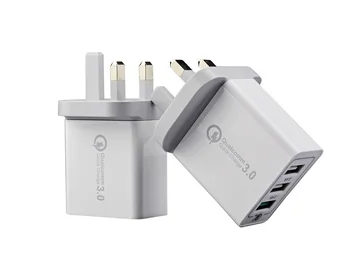 

Quevinal Top Quality Eu US UK QC 3.0 Quick Charge Fast adaptive charging wall charger 30w power adapter for iphone for android