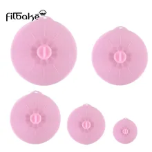 FILBAKE, 5 шт., Пищевая силиконовая крышка для СВЧ-печи, крышка для микроволновой печи, Защита окружающей среды, свежая крышка