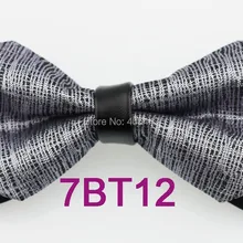 Yibei Coachella Галстуки черный и серебряный лук Галстуки diamond бабочки взрослых галстук-бабочка Регулируемый Gravata Borboleta предварительно связали бабочка галстук