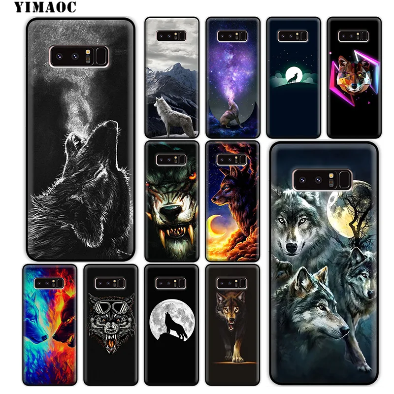 YIMAOC Wolf Art классный Мягкий силиконовый чехол для samsung Galaxy Note 10 Plus 9 8 A9 A8 A6 2018 A5 A3 2017 2016