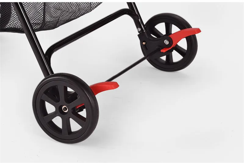 Детские коляски легкие детские коляски коляска четыре колеса Troller Высокая Ландшафтная детскую коляску с безопасности Предупреждение полосы