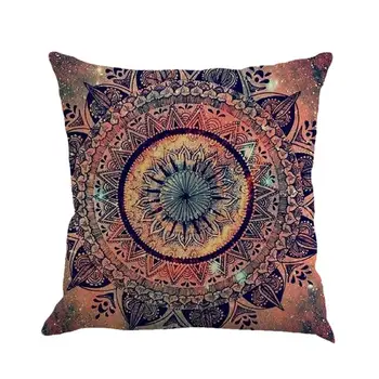 

New Fashion Bohemia Pillow Cover Geometry Painting Linen Cushion Cover Throw Pillow Case Sofa Home Decor Bedroom Decoration