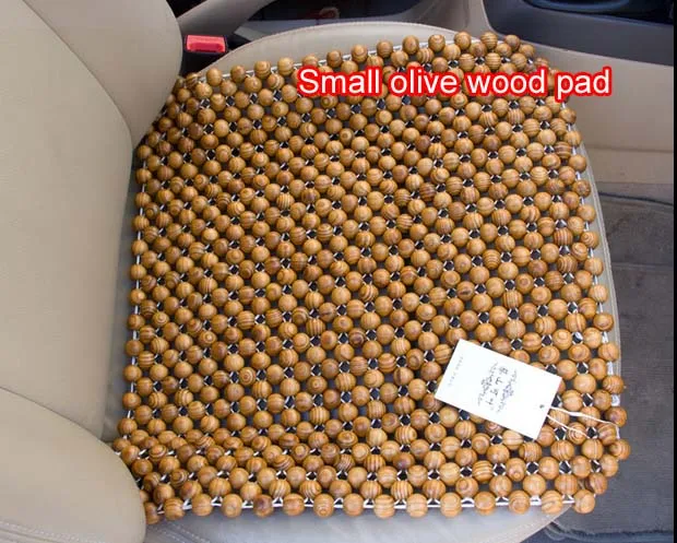 Подушка из натурального дерева, бусины из оливкового дерева, чехол для сиденья автомобиля, бамбуковый коврик, подушка для летнего сиденья