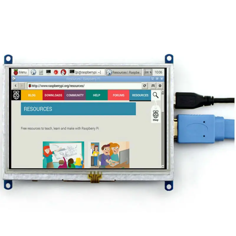 800 480 5 inch LCD HDMI Touch Screen Display Module TFT LCD For Raspberry Pi BB