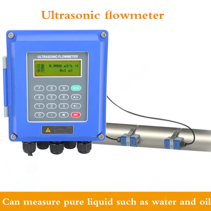 

Ultrasonic flow meter wall mounted liquid flowmeter IP67 protection TUF-2000B DN50mm-DN700mm TM-1 Transducer
