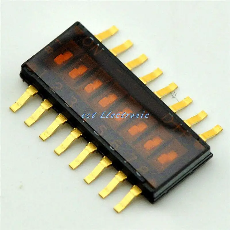 SMD DIP тумблер 8 1.27 мм кодирования переключатель импортные позолоченные
