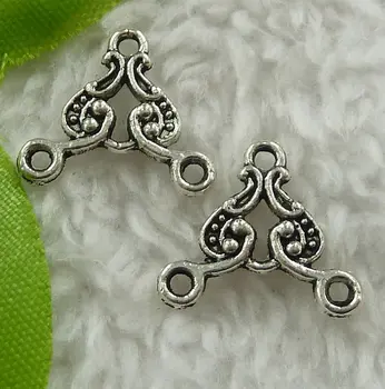 

320 pieces antique silver nice connectors 16x14mm #2407